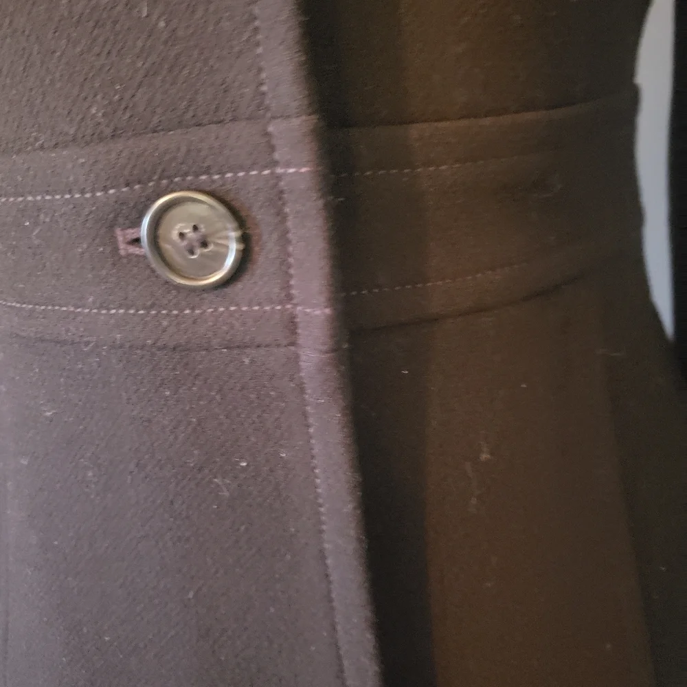 J.Crew Classic Black Lady Day Coat Italian Double Cloth Wool Thinsulate 0 49622 - Picture 7 of 11